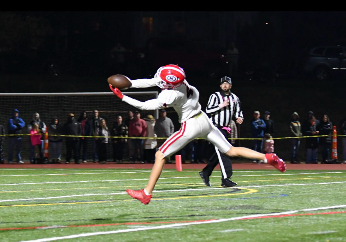 Masco's Cal Weidman with a miraculous interception.