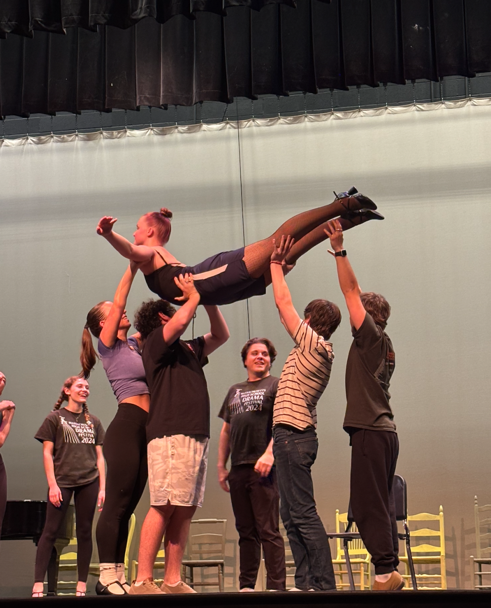 Junior Campbell Robinson lifted in the air during Tango De Amor