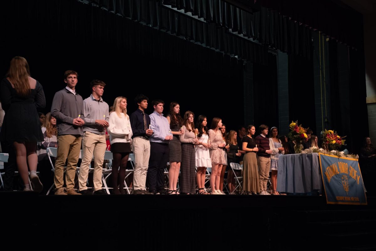 STUDENTS HONORED AT INDUCTION CEREMONY FOR NHS