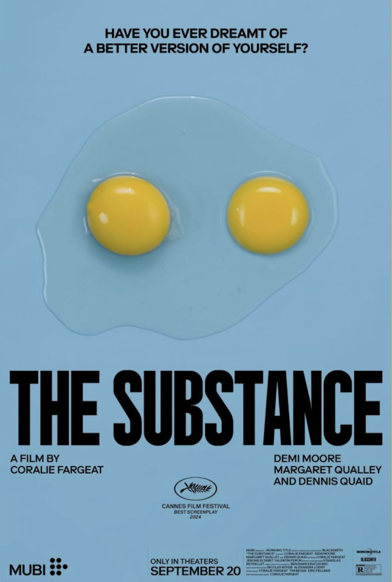 Official movie poster for The Substance.