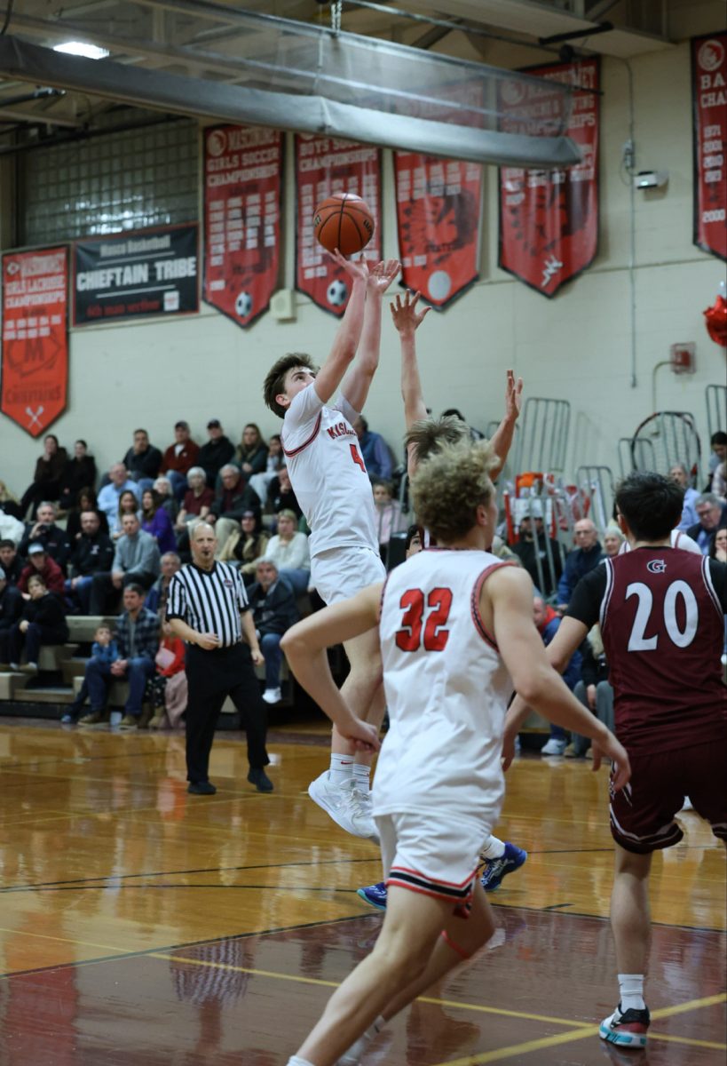 Masco's Jimmy Farrell shooting in action 