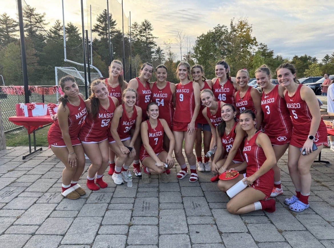 FIELD HOCKEY CELEBRATES HUGE WIN AGAINST DANVERS ON SENIOR NIGHT