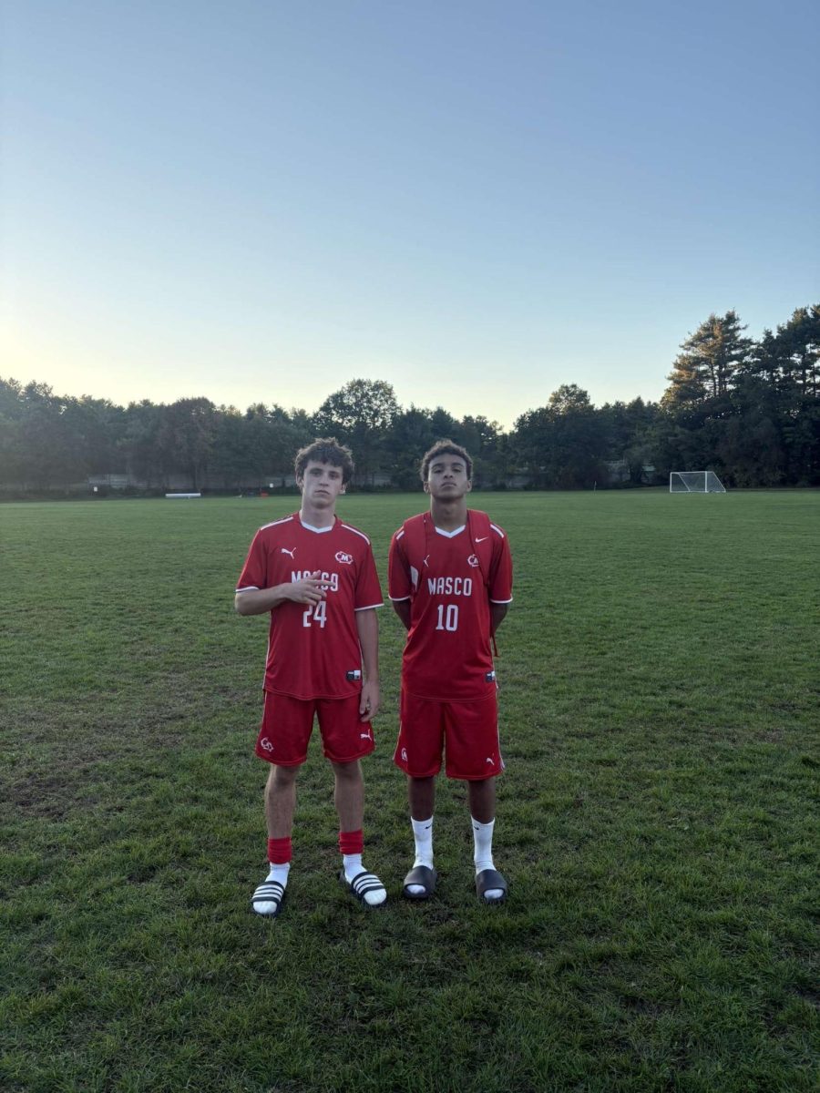 Masco's goal scorers: Tim Lull [Left] and Enzo Nteta [Right]