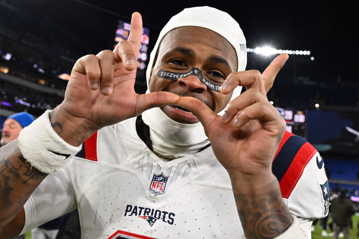 Demario Douglas celebrates a huge win